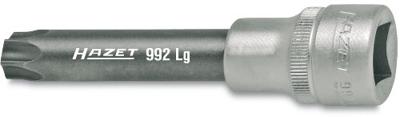 HAZET Dopsleutelbit 992LG-T60 · 1/2 inch (12,5 mm) vierkant hol · Binnen-TORX®-profiel · SW T60