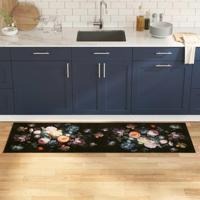 Keuken Mat Floral Bloemen 60 x 180 cm Fluweel - thumbnail