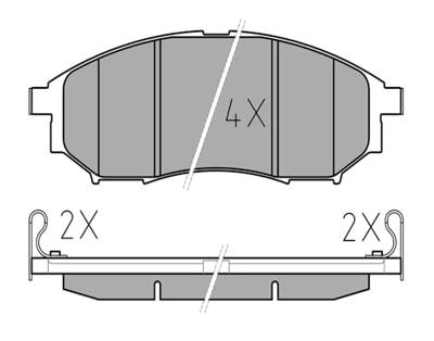 Remblokkenset, schijfrem 0252369816W