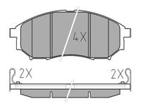 Remblokkenset, schijfrem 0252369816W - thumbnail