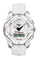 Horlogeband Tissot T33785885A / T610030086 Leder Wit 20mm - thumbnail