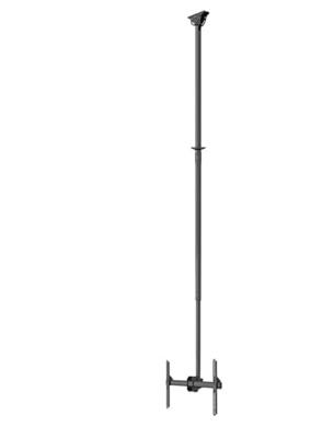 Neomounts CL35-440BL16XL TV-plafondbeugel In hoogte verstelbaar, Zwenkbaar, Kantelbaar 94,0 cm (37) - 177,8 cm (70) Plafondhouder