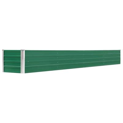 VidaXL Plantenbak verhoogd 320x40x45 cm gegalvaniseerd staal groen VidaXL Plantenbak verhoogd 320x40x45 cm gegalvaniseerd staal groen