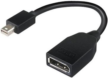 Lenovo 4X90L13971 DisplayPort Adapter [1x Mini-DisplayPort stekker - 1x DisplayPort bus] Zwart 0 m