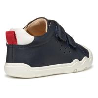 Warme Jungen Leder-Sneakers STEPPIEUP BOY GEOX marineblauw - thumbnail