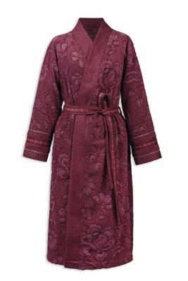 Pip Studio Pip Studio Jasmin Jacquard Bathrobe Donker roze L