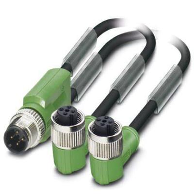 Phoenix Contact 1669000 Sensor/actuator connector, geassembleerd M12 Aantal polen (sensoren): 3 Adapter, Y-vorm 0.60 m 1 stuk(s) Phoenix Contact 1669000 Sensor/actuator connector, geassembleerd M12 Aantal polen (sensoren): 3 Adapter, Y-vorm 0.60 m 1 stuk(s)