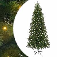 VidaXL Kunstkerstboom met 300 led met standaard groen 180 cm pe en pvc - thumbnail