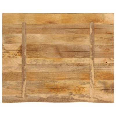 Tafelblad met natuurlijke rand 100x80x2,5 cm massief mangohout Tafelblad met natuurlijke rand 100x80x2,5 cm massief mangohout
