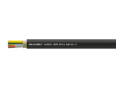 Helukabel 32063 Grondkabel NYY-J 5 G 10 mm² Zwart 50 m