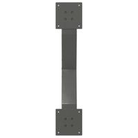 Salontafelpoten 2 st X-vormig 70x(30-31) cm staal antraciet - thumbnail