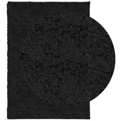 VidaXL Vloerkleed pamplona shaggy hoogpolig modern 160x230 cm zwart