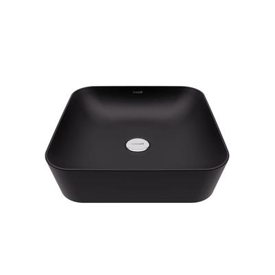 Opbouw Wastafel Creavit Juno 40x40 cm Keramiek Zwart Aquasplash