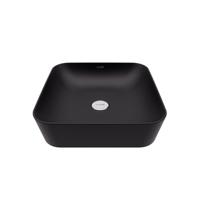 Opbouw Wastafel Creavit Juno 40x40 cm Keramiek Zwart Aquasplash - thumbnail