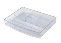 HAN HA-1016-23 Ladenkast Inzetbak 6 Vaks Transparant - thumbnail