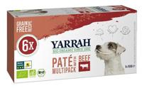 Yarrah Biologisch Paté met rund en kip hondenvoer 6x150gr - thumbnail