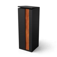 Collu Combo RAL 9005/Cortenstaal Brievenbus 350 x 350 x 1000 mm Geroba - Geroba - thumbnail