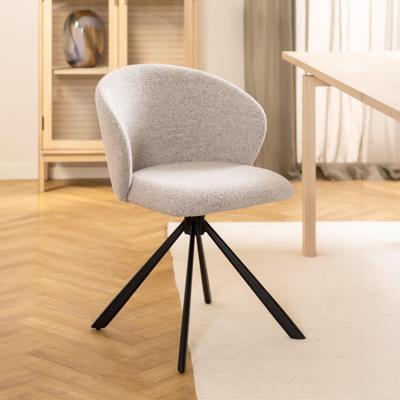 Bendt Draaibare Eetkamerstoel 'Marranda' Stof, kleur Beige Bendt Draaibare Eetkamerstoel 'Marranda' Stof, kleur Beige