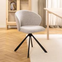 Bendt Draaibare Eetkamerstoel 'Marranda' Stof, kleur Beige - thumbnail