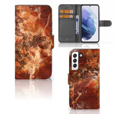 Samsung Galaxy S22 | Bookcase | Marmer Bruin