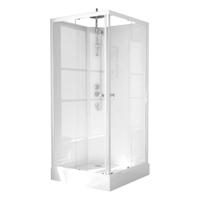 Complete Douchecabine VM Khone IV 90x90x220 cm Hoekinstap Mat Wit - thumbnail