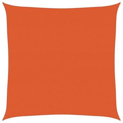 VidaXL Zonnezeil 160 g/m² vierkant 4x4 m hdpe oranje