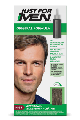 Just For Men Original Formula Haarkleuring - H35 Middenbruin Just For Men Original Formula Haarkleuring - H35 Middenbruin