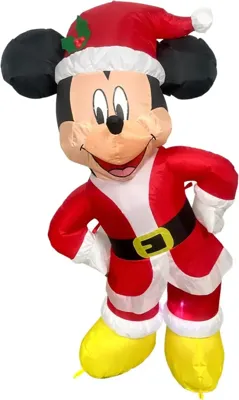 Kurt S. Adler opblaasfiguur Disney Mickey Mouse rood, wit