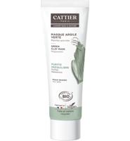 Cattier Groene klei masker munt 100 Milliliter - thumbnail