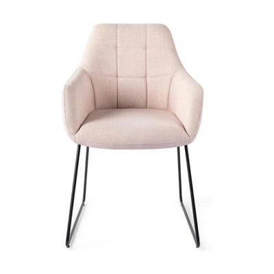 Jesper Home Noto eetkamerstoel Petal Pink slide black
