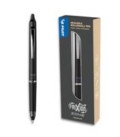 Pilot Frixion Ball Zone gelroller, uitwisbaar, medium punt, 0,7 mm, in giftbox, zwart - thumbnail