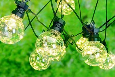 Feestverlichting - 10 lamps - 100 LED - warm wit