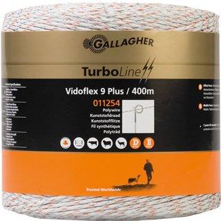Gallagher Vidoflex 9 TurboLine Plus wit 400m - 011254 011254