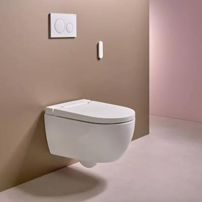 Geberit AquaClean Alba douchewc - 37.5x56.5x40.5cm - spoelrandloos - diepspoel - afstandsbediening - KeraTect - glans wit 146.350.01.1 - thumbnail