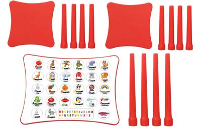 JAMARA tafelset Easy Learning junior 57 x 41,5 cm rood 3 delig JAMARA tafelset Easy Learning junior 57 x 41,5 cm rood 3 delig