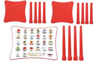 JAMARA tafelset Easy Learning junior 57 x 41,5 cm rood 3 delig - thumbnail