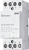 Finder 22.74.0.024.1310 Contactor 4x NO 24 V/DC, 24 V/AC 32 A 1 stuk(s) - thumbnail