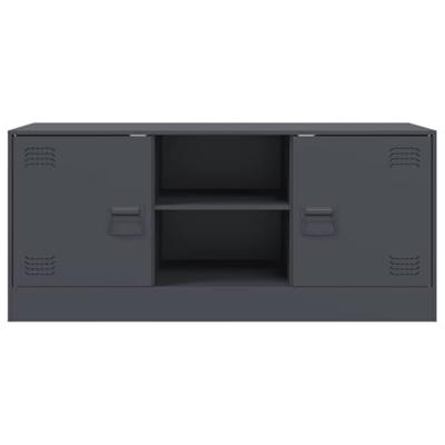 Tv-meubel 99x39x44 cm staal antracietkleurig