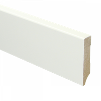 MDF Moderne plint 70x15 voorgelakt RAL9016 - lengte 240cm - thumbnail