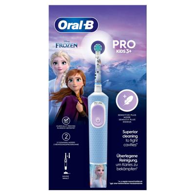 Elektrische tandenborstel Oral-B Frozen Zwart Multicolour (2 Onderdelen) (2 Stuks)
