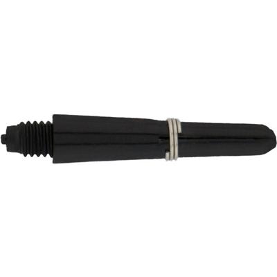 Bull's nylon shafts 6-pack 28 mm x-short zwart 18 stuks