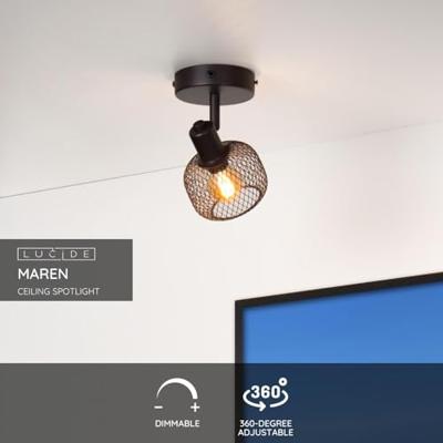 Lucide MAREN - Plafondspot - 1xE14 - Zwart