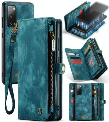 Voor Samsung Galaxy S20 FE CaseMe 008 Afneembare Multifunctionele Horizontale Flip Lederen Case met Holder & Card Slot & Zipper Wallet & Photo Frame(B Voor Samsung Galaxy S20 FE CaseMe 008 Afneembare Multifunctionele Horizontale Flip Lederen Case met Holder & Card Slot & Zipper Wallet & Photo Frame(B