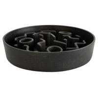 District 70 Hondenvoerbak Anti-schrokbak Bamboo, donkergrijs, Maat: Ø28 cm - thumbnail