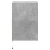 Tv-wandmeubel met LED-verlichting 41x31x45 cm betongrijs - thumbnail
