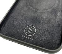 JT Berlin SilikonCase Steglitz Backcover Apple iPhone 16 Zwart Inductieve lading, MagSafe compatible - thumbnail