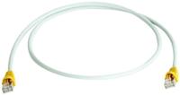 Telegärtner RJ45 (cross) Netwerkkabel Aansluitkabel CAT 6A S/FTP 7.50 m Grijs Vlambestendig, Snagless - thumbnail