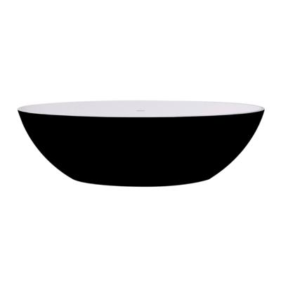 Best Design Vrijstaand Bad Solid Surface 180 x 85 cm Bicolor Mat Zwart/Wit Best Design Vrijstaand Bad Solid Surface 180 x 85 cm Bicolor Mat Zwart/Wit