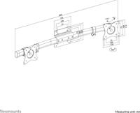 Neomounts 27 muur steun Zwart FPMA-CB100BLACK - thumbnail