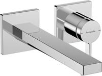 Hansgrohe Tecturis E Eéngreeps wastafelkraan inbouw voor wandmontage met uitloop 22,5 cm, chroom - thumbnail
